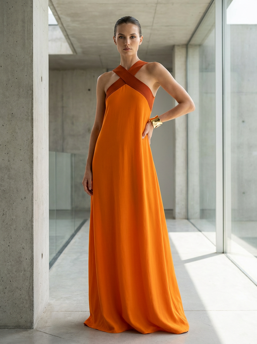 ELARA CROSS-SHOULDER DRESS