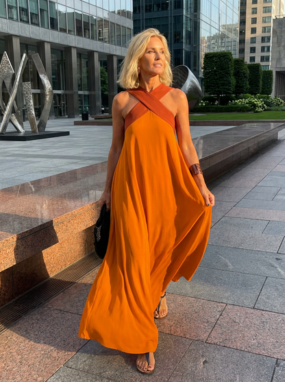 ELARA CROSS-SHOULDER DRESS