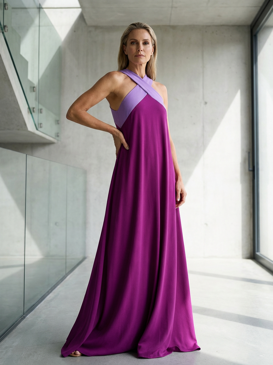 ELARA CROSS-SHOULDER DRESS