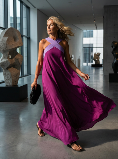 ELARA CROSS-SHOULDER DRESS