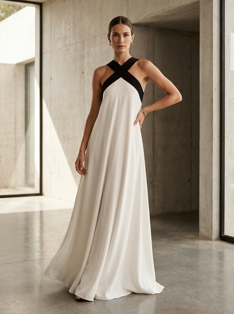 ELARA CROSS-SHOULDER DRESS
