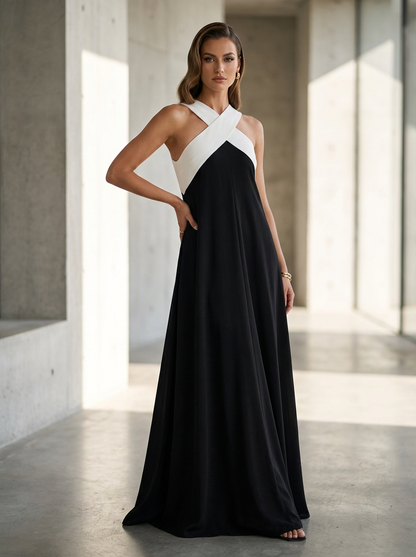 ELARA CROSS-SHOULDER DRESS