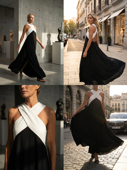 ELARA CROSS-SHOULDER DRESS