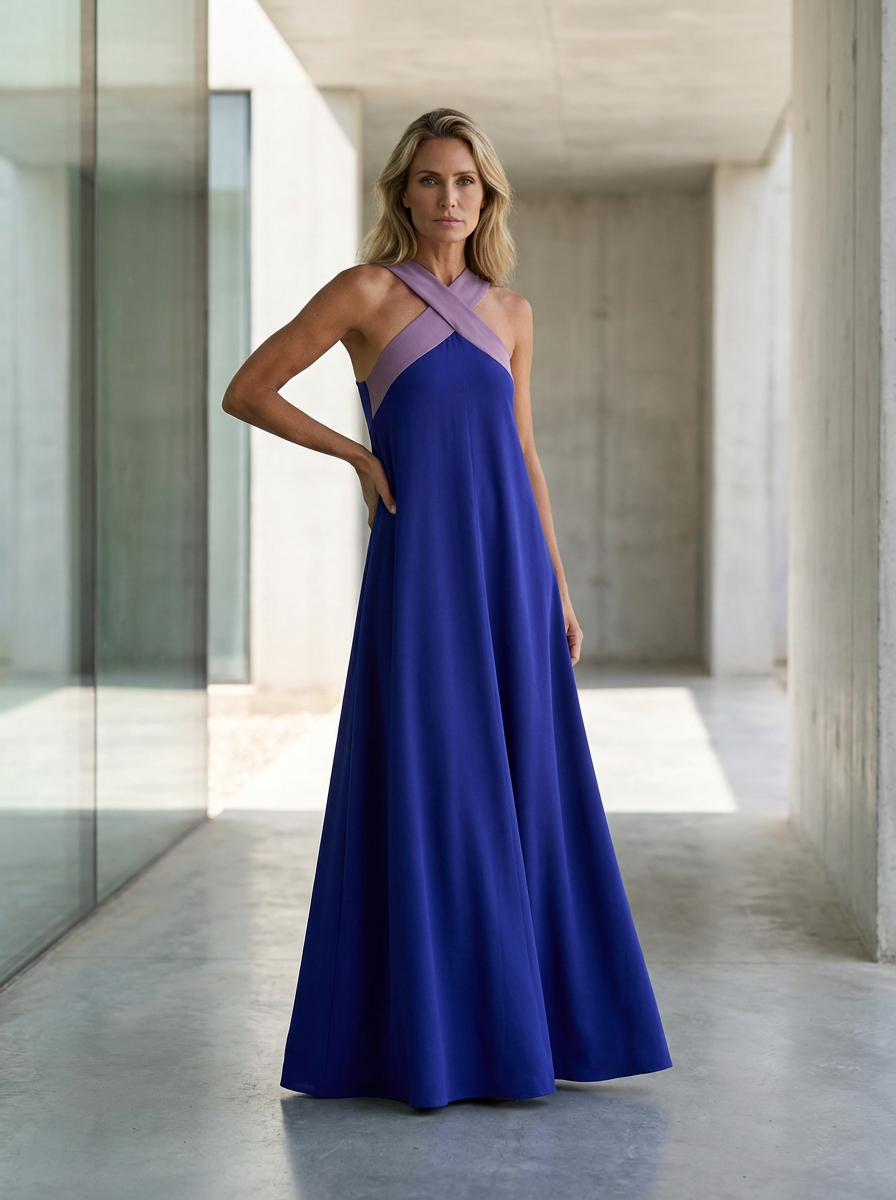 ELARA CROSS-SHOULDER DRESS