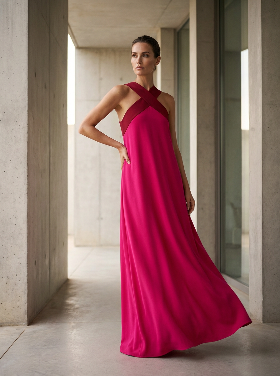ELARA CROSS-SHOULDER DRESS