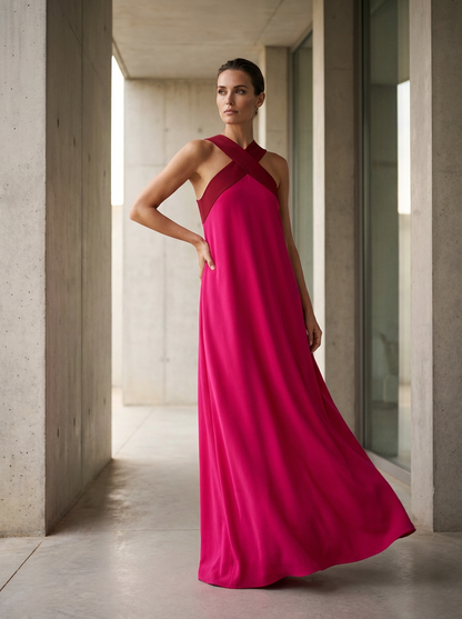 ELARA CROSS-SHOULDER DRESS