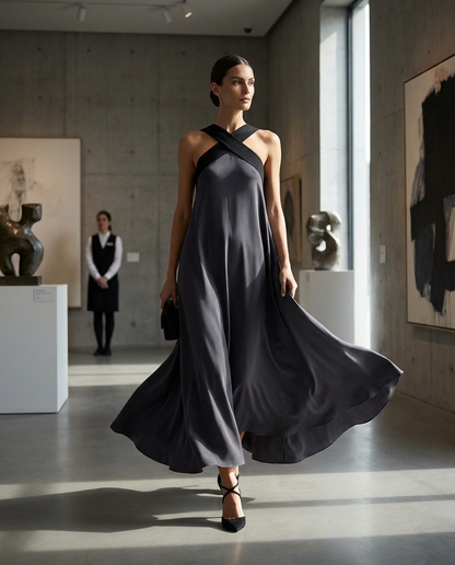 ELARA CROSS-SHOULDER DRESS