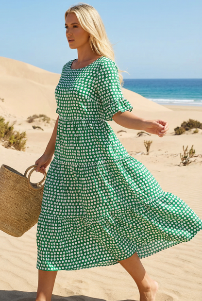 SABLEA EASY SHORT-SLEEVE MIDI DRESS