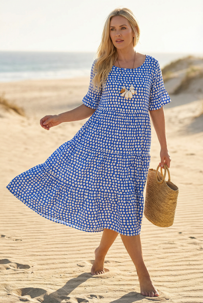 SABLEA EASY SHORT-SLEEVE MIDI DRESS